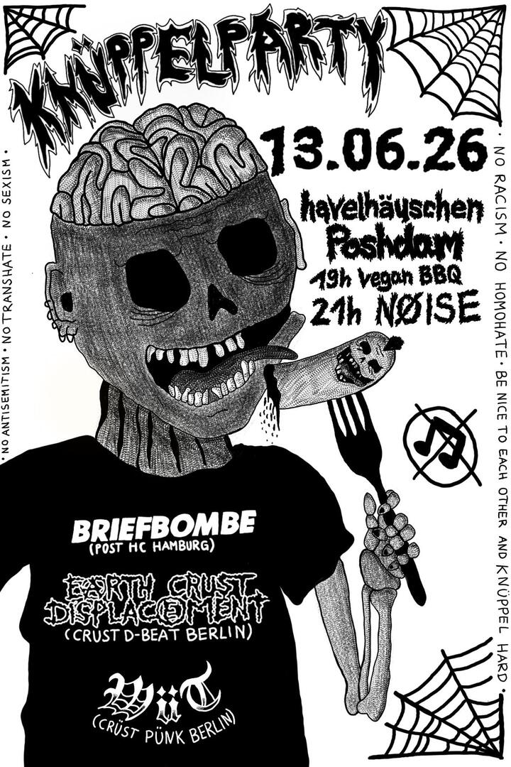 Briefbombe + Earth Crust Displacement + Wüt + BBQ